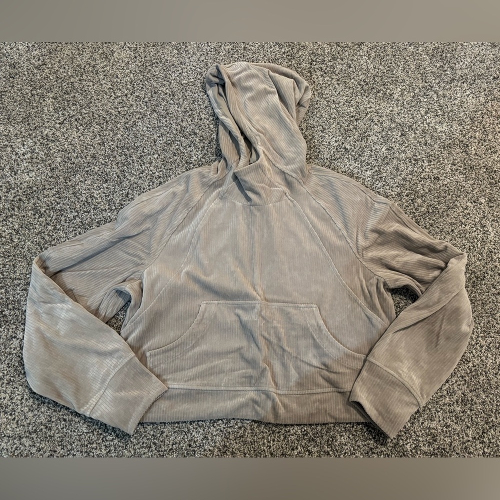 Lululemon Scuba Oversized Hoodie Velvet Cord Sz XS/S